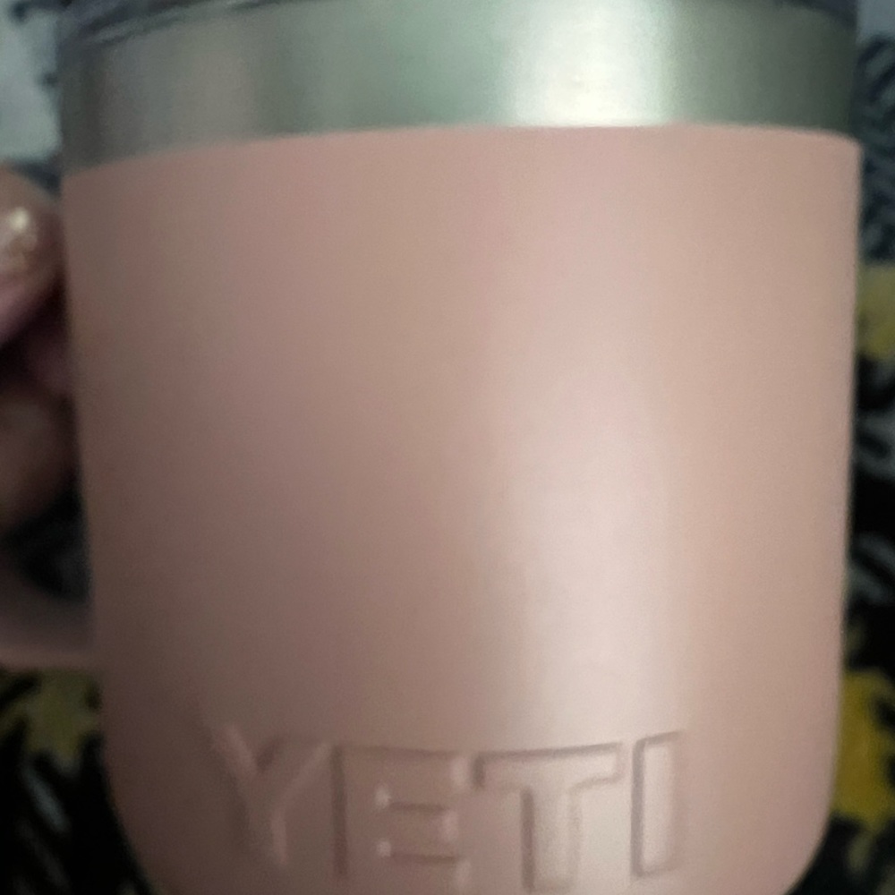 Yeti small insulated breast cancer pink tumbler/cup